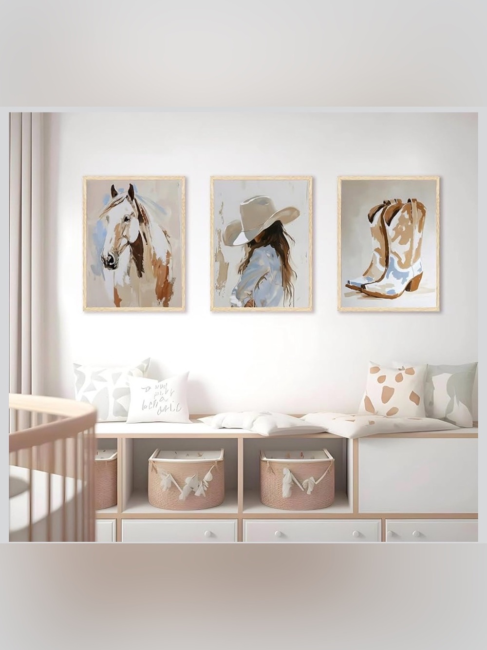 Serenity Prayer Western Cowgirl Art Print| Inspirational Faith Gallery Wall Art - Picture 3 of 9
